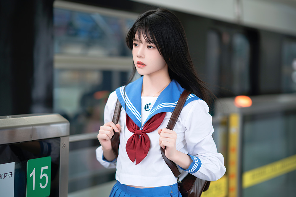 桜桃喵-地铁JK[Cosplay]