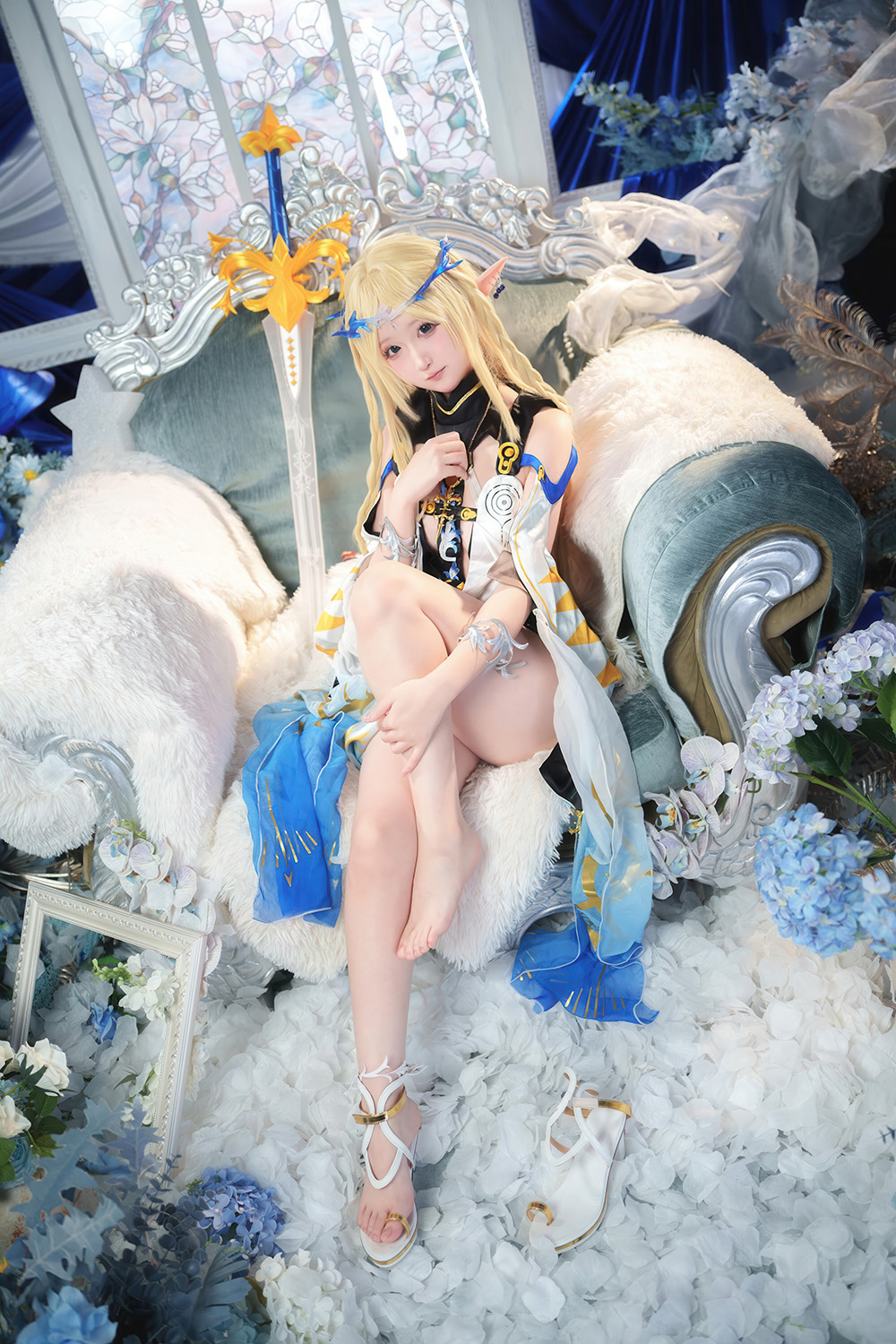 Seele麦麦 - 菲比&卡提希娅的蓝色花海物语[Cosplay]