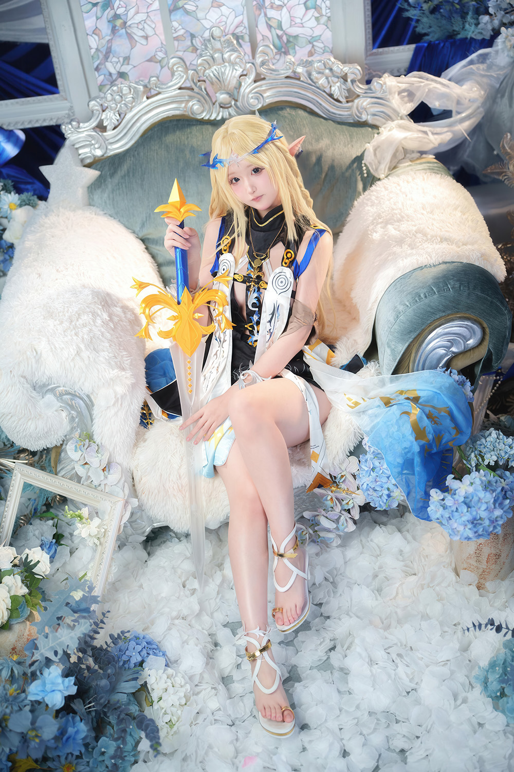 Seele麦麦 - 菲比&卡提希娅的蓝色花海物语[Cosplay]