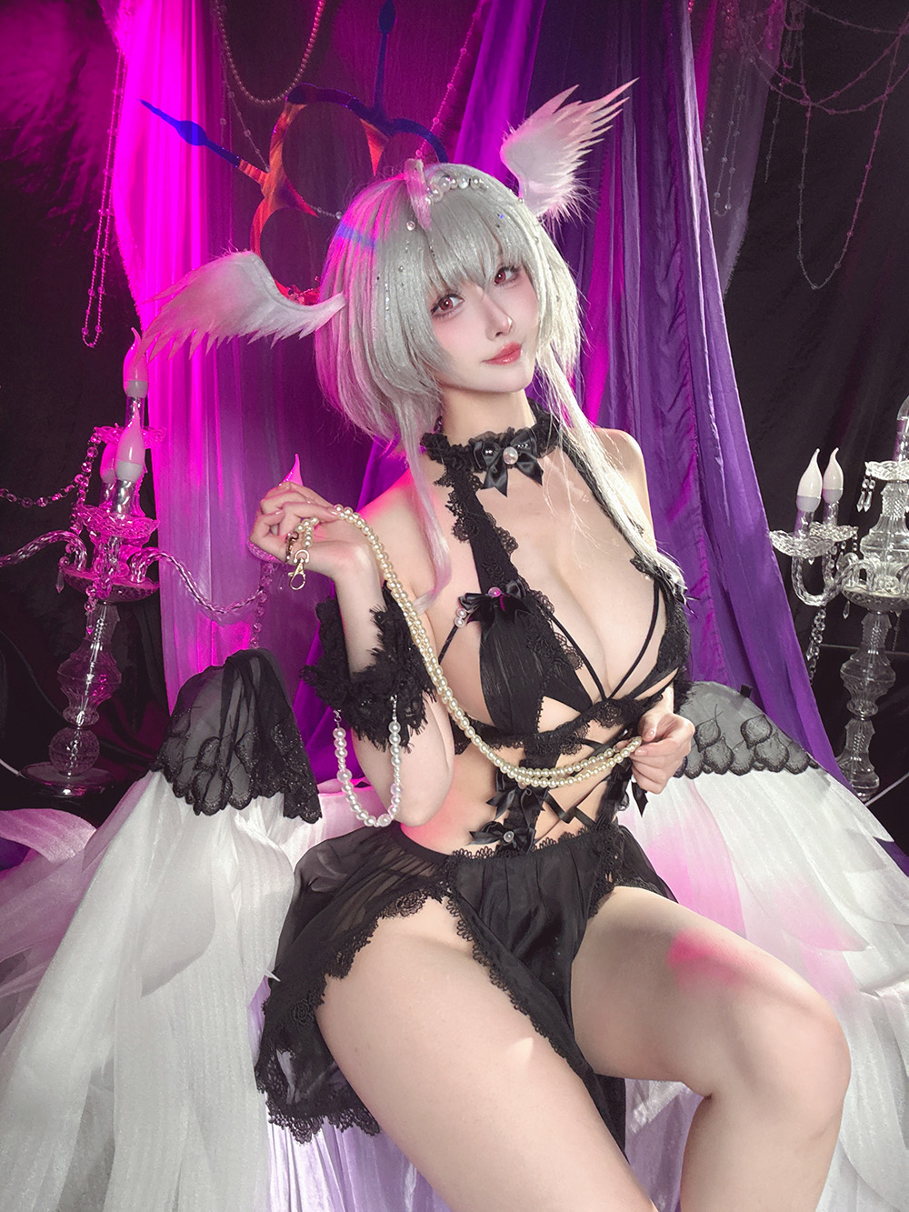 rioko凉凉子 - 碧蓝航线 珍珠号 魔堡中的堕天使[Cosplay]