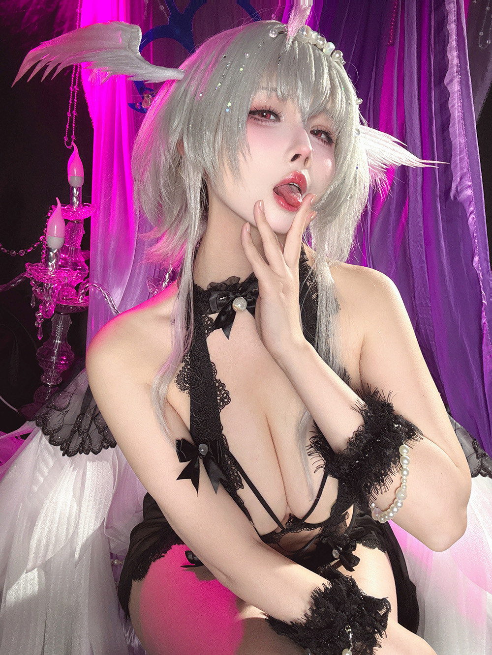 rioko凉凉子 - 碧蓝航线 珍珠号 魔堡中的堕天使[Cosplay]